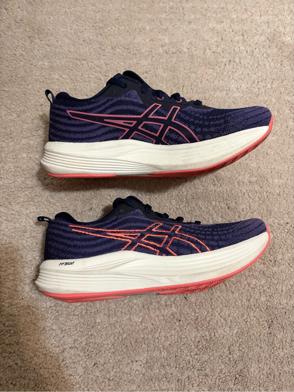 ASICS Evoride Speed Women's Running Shoes - Purple with Coral Accents